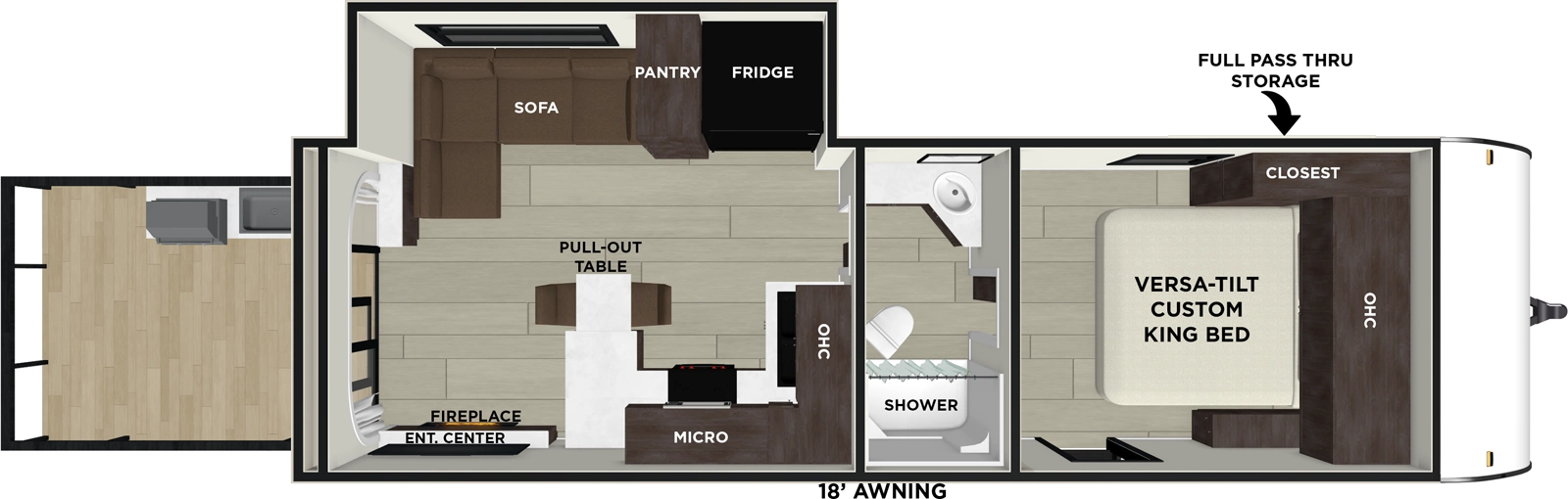 Cruise Lite 22VERANDA - DSO Floorplan